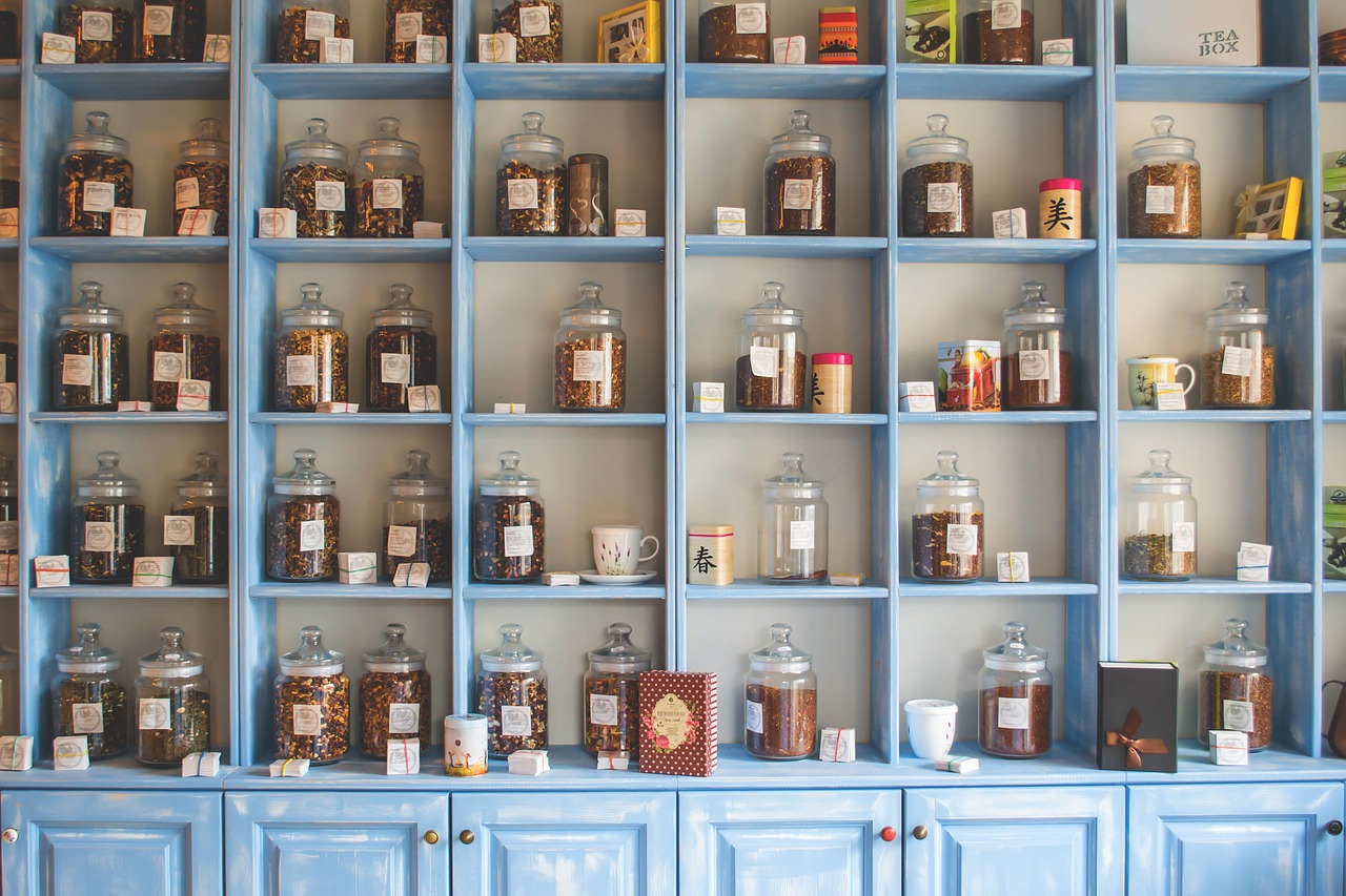Jars, herbs, shelves — Trusting the System: Navigating the Medical Care Industry